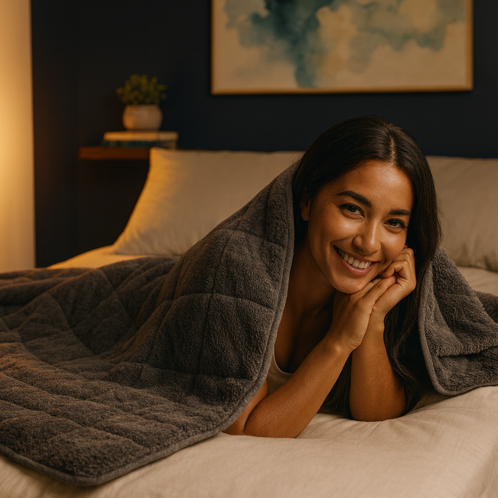 Couverture Lestée Lunora™ - Plaid / Type Doudou