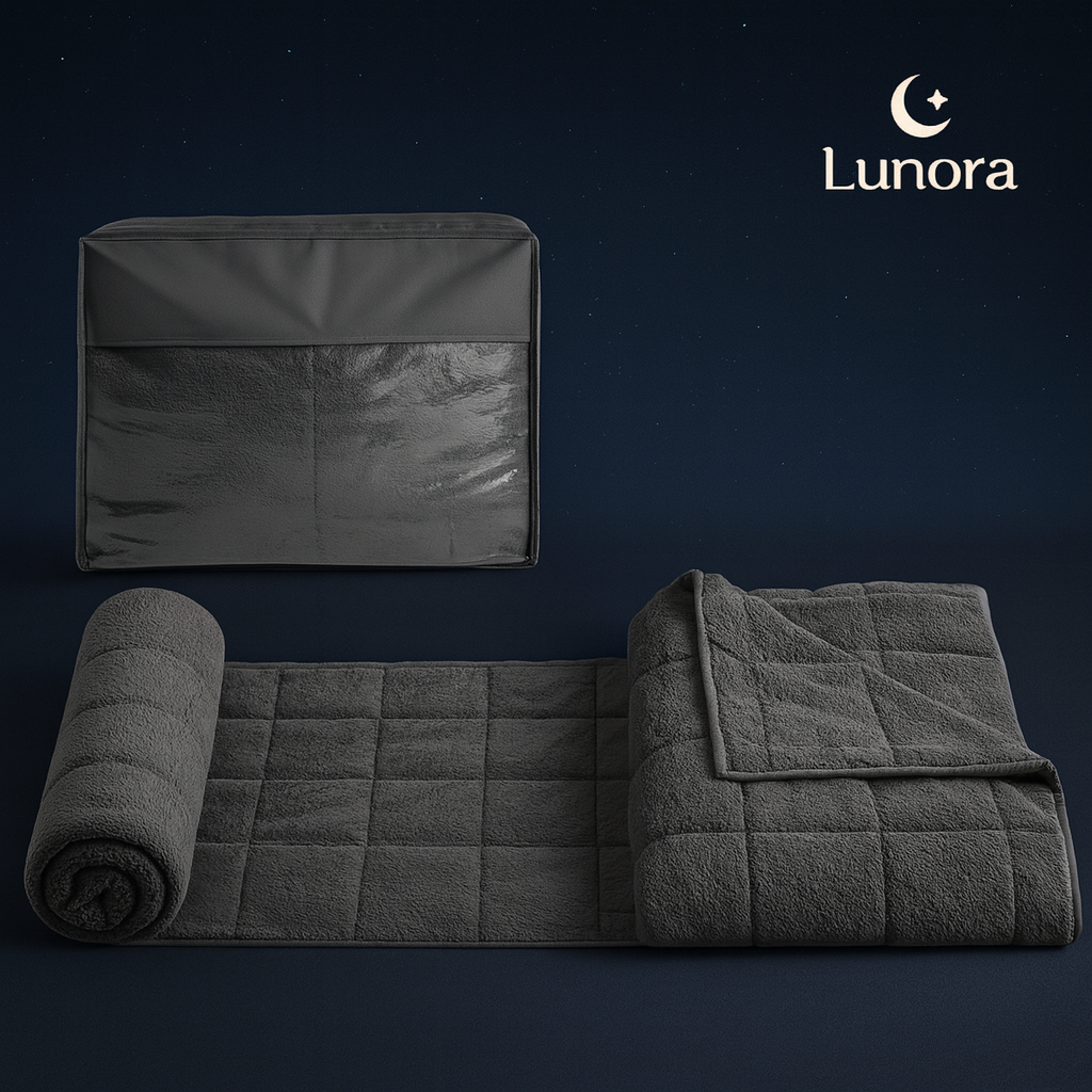 Couverture Lestée Lunora™ - Plaid / Type Doudou