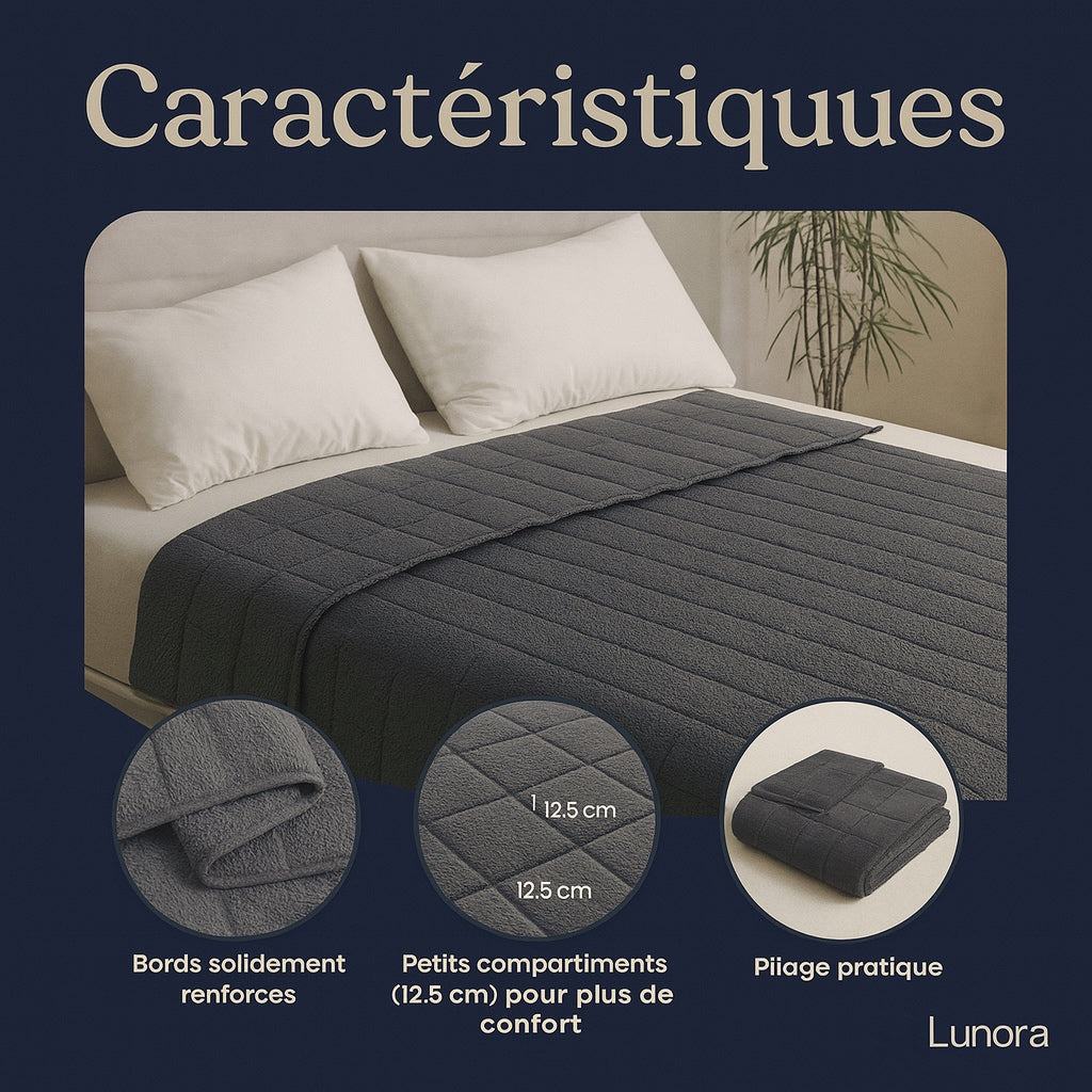 Couverture Lestée Lunora™ - Plaid / Type Doudou