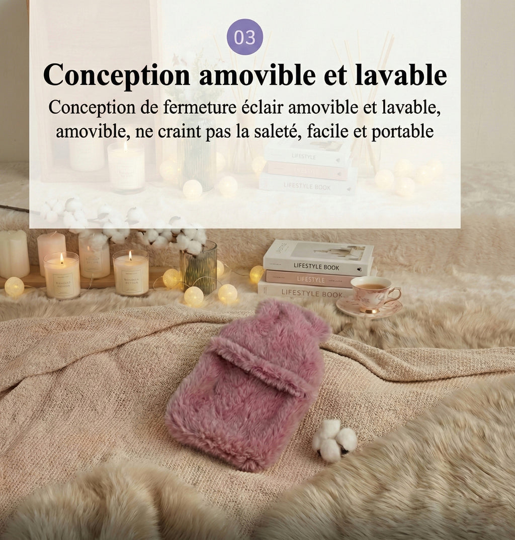 Bouillotte Doudou "Lapin Zen" — Chaleur Apaisante & Réconfortante