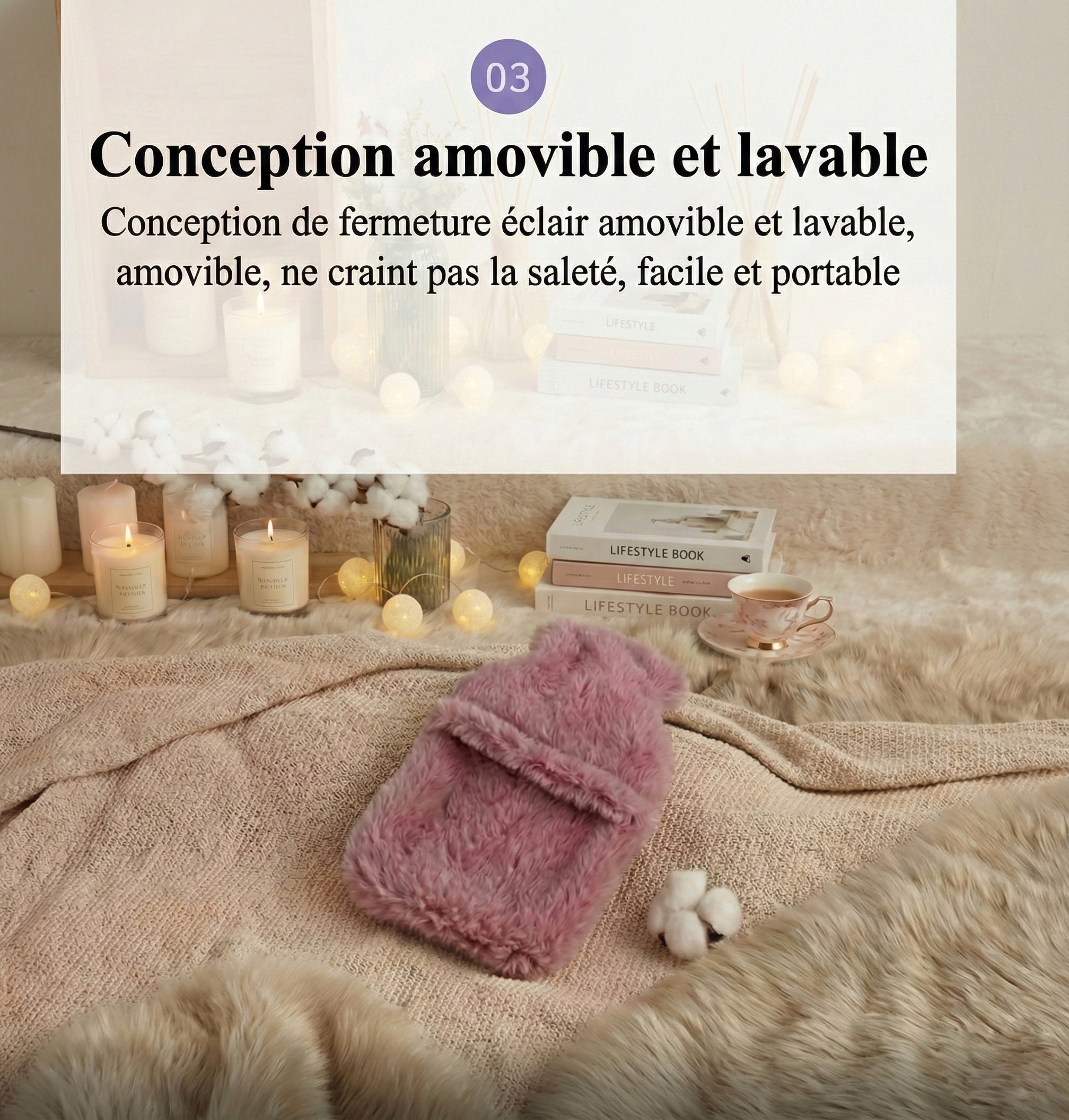 Bouillotte Doudou "Lapin Zen" — Chaleur Apaisante & Réconfortante