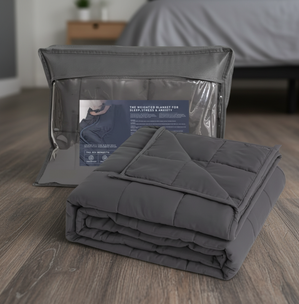 Couverture Lestée Lunora™ — Le Sommeil Profond à Portée de Nuit